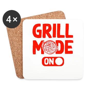 grill mode on - Coasters (set of 4) - white - Front