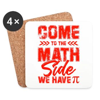 spruch mathematik - Untersetzer (4er-Set) - Weiß - Vorne