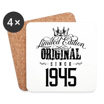 1945 limited edition - Coasters (set of 4) - white - Front