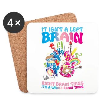 It Isn't A Left Brain Right Brain Thing Its A - Untersetzer (4er-Set) - Weiß - Vorne