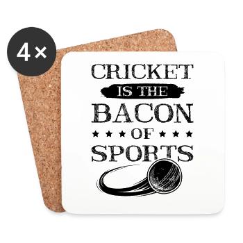 cricket bacon - Untersetzer (4er-Set) - Weiß - Vorne