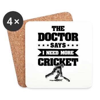cricket docktor - Untersetzer (4er-Set) - Weiß - Vorne