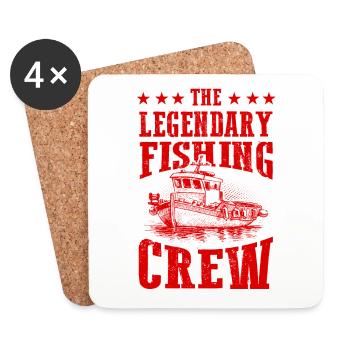 Legendary Fishing Team - Untersetzer (4er-Set) - Weiß - Vorne