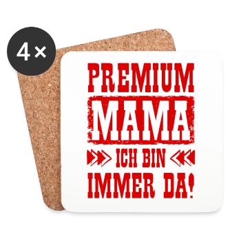 Beste Mama der Welt - Untersetzer (4er-Set) - Weiß - Vorne