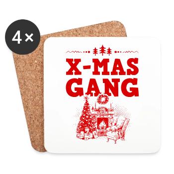 Gang de Noël - Dessous de verre (lot de 4) - blanc - Devant
