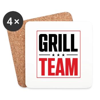 Grill Team - Untersetzer (4er-Set) - Weiß - Vorne