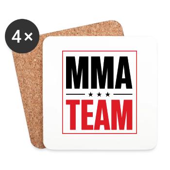 L’équipe MMA - Dessous de verre (lot de 4) - blanc - Devant