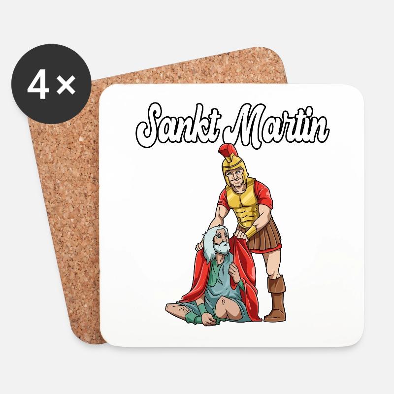 Sankt Martin St Martin - Untersetzer (4er-Set) - Weiß