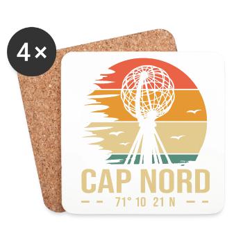 Cap Nord - Dessous de verre (lot de 4) - blanc - Devant