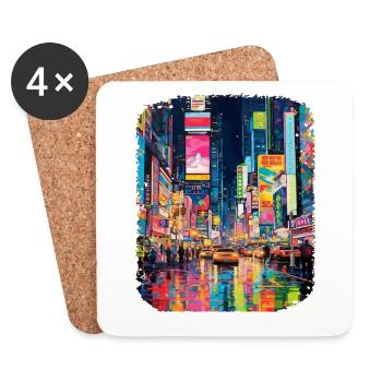 New York City - Untersetzer (4er-Set) - Weiß - Vorne