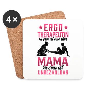 Ergotherapeutin ist eine Ehre Ergotherapie - Untersetzer (4er-Set) - Weiß - Vorne