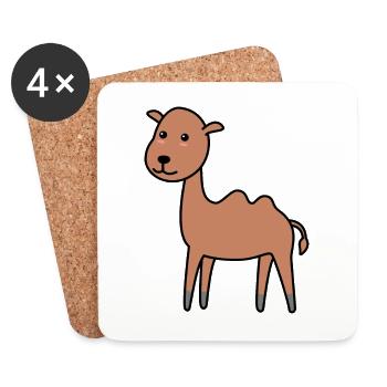 Camel Comic - Coasters (set of 4) - white - Front