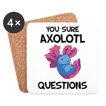 You Sure Axolotl Questions - Coasters (set of 4) - white - Front