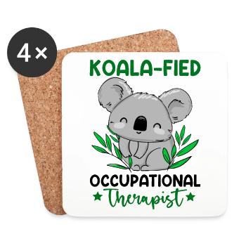 Koala-fied Occupational Therapist - Coasters (set of 4) - white - Front