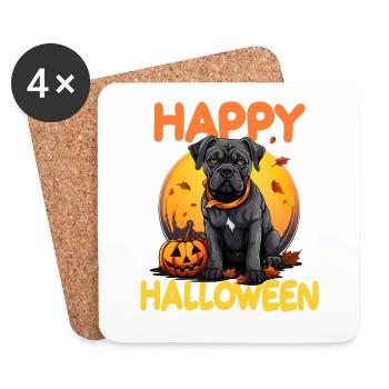 Cane Corso Halloween - Untersetzer (4er-Set) - Weiß - Vorne