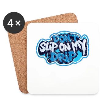 Don't slip on my style Sneaker Head - Coasters (set of 4) - white - Front