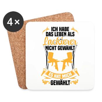 Vehicle Painter Life as a Car Painter - Coasters (set of 4) - white - Front