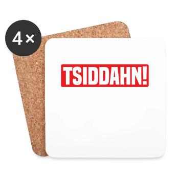 Tsiddahn Sit Down teacher Funny Meme Job School - Coasters (set of 4) - white - Front