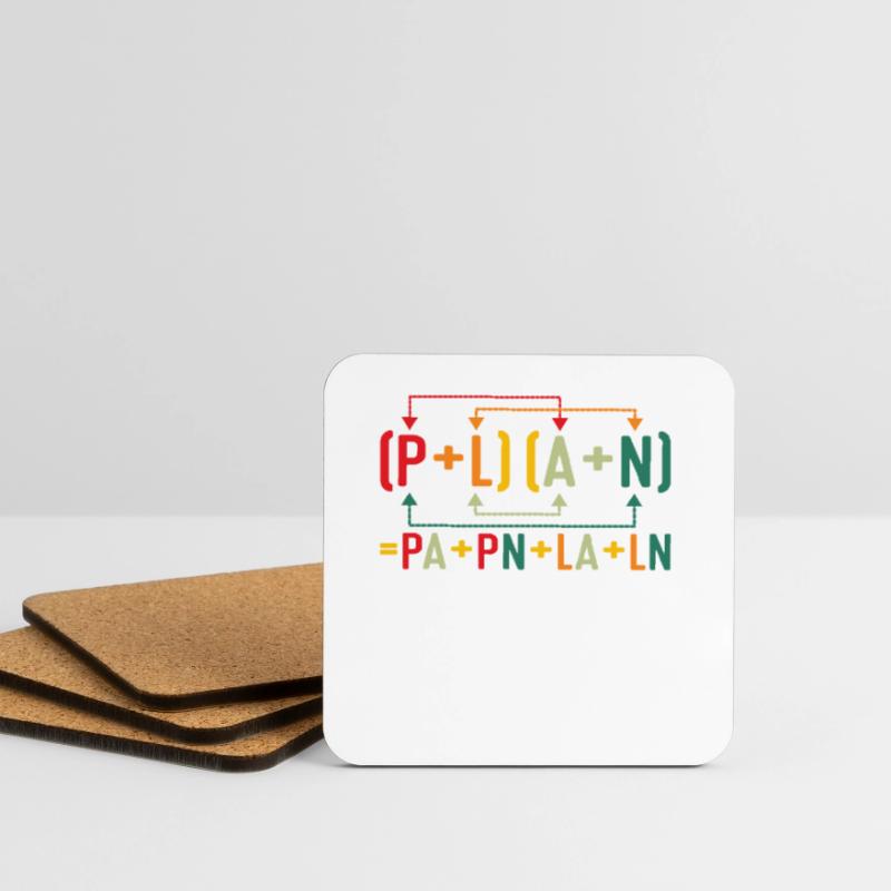 My Plan has been foiled Funny Math Teacher Pun Sci Coasters (set of 4)