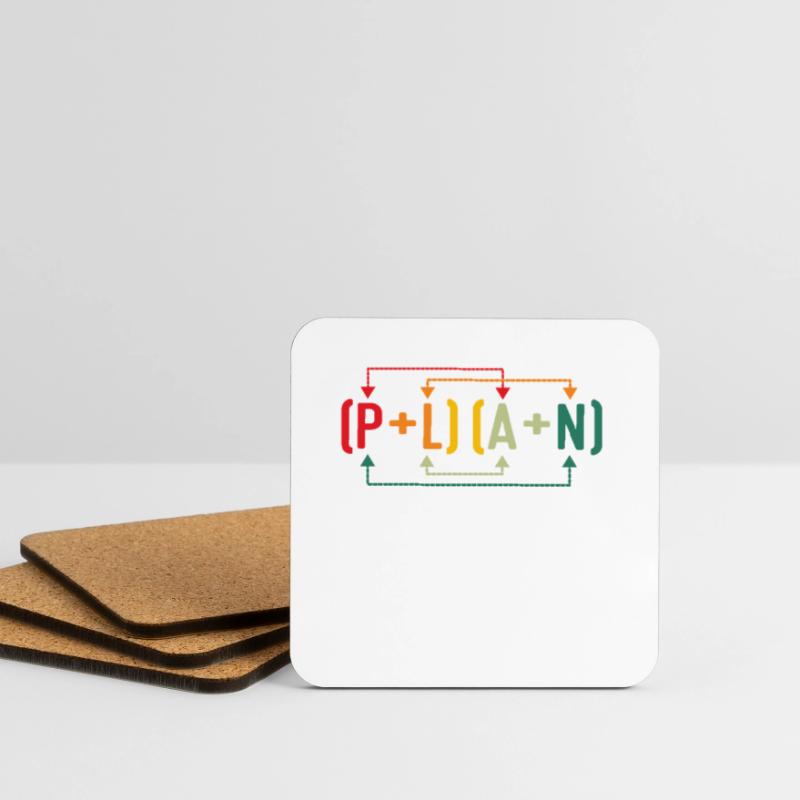 My Plan has been foiled Funny Math Teacher Pun Sci Coasters (set of 4)
