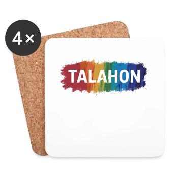 Talahon Allemand Mème Humour Drôle Talahonia - Dessous de verre (lot de 4) - blanc - Devant
