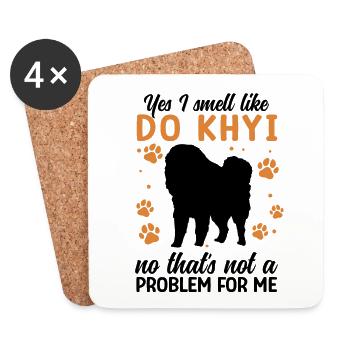 Smell Like Do Khyi Tibetan Mastiff Tibetan Mastiff - Coasters (set of 4) - white - Front