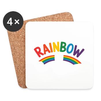 Ihr seid ein Regenbogen der Möglichkeiten Teacher Empower - Untersetzer (4er-Set) - Weiß - Vorne