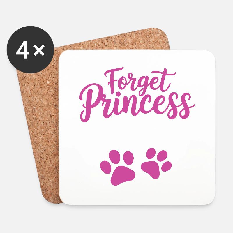 Vergiss Prinzessin, ich will Tierärztin werden - Untersetzer (4er-Set) - Weiß