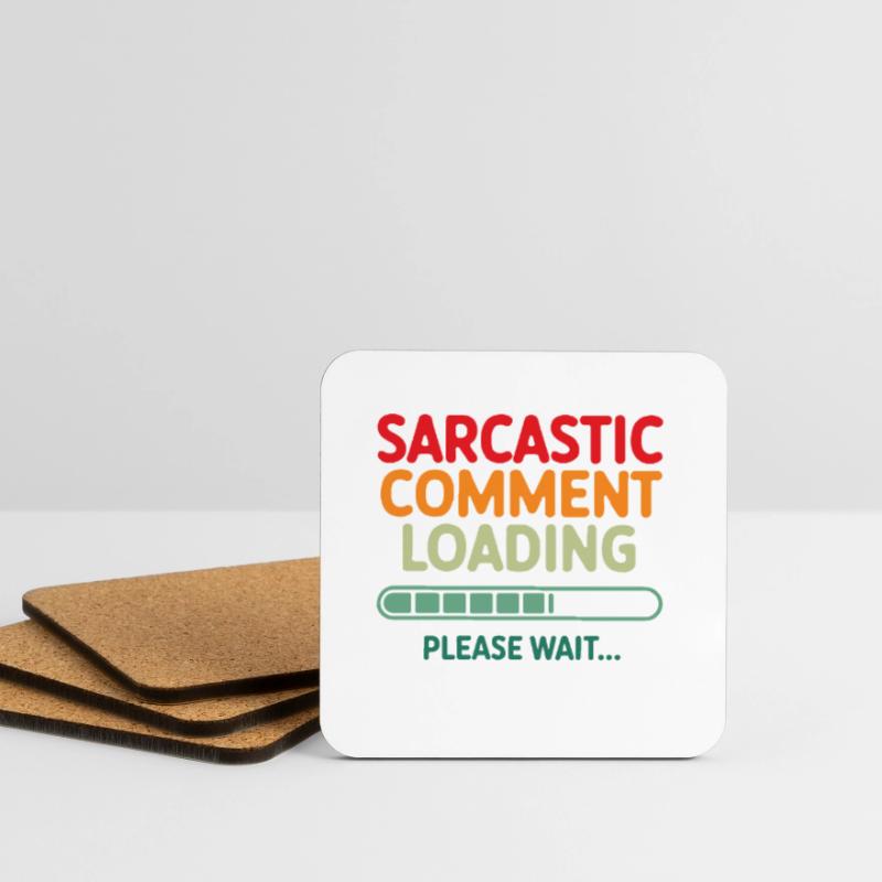 Sarkastischer Kommentar wird geladen bitte warten Programmierer Untersetzer (4er-Set)
