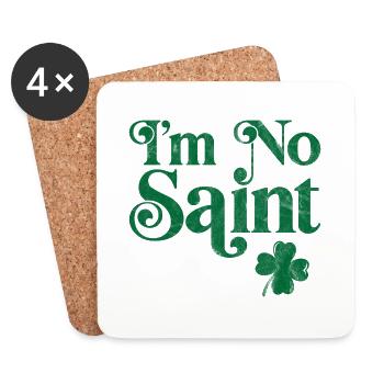 I'm no saint - Coasters (set of 4) - white - Front
