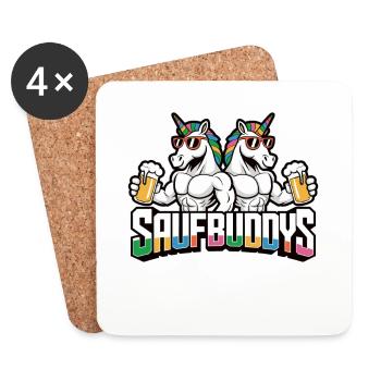 Booze Buddy Booze Buddies Drink Beer Alcohol Party A - Coasters (set of 4) - white - Front
