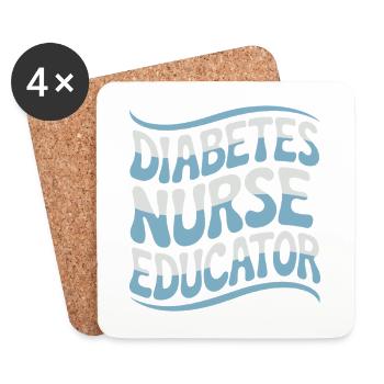 Diabetes Nurse Educator Diabetes Awareness - Coasters (set of 4) - white - Front