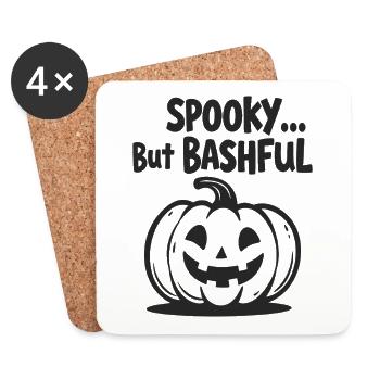 Spooky but Bashful - Coasters (set of 4) - white - Front