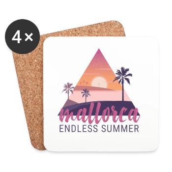 Mallorca Endless Summer Sunset - Untersetzer (4er-Set) - Weiß - Vorne