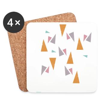 Pattern Mint - Untersetzer (4er-Set) - Weiß - Vorne