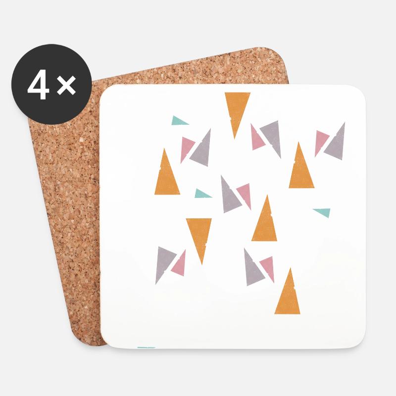 Pattern Mint - Coasters (set of 4) - white