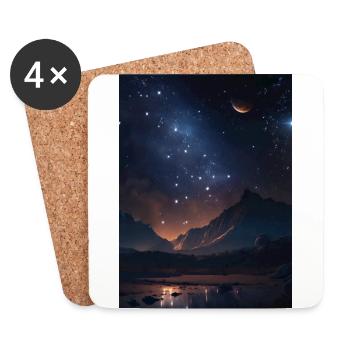 In the Far Reaches of the Universe Phone & Poster - Coasters (set of 4) - white - Front