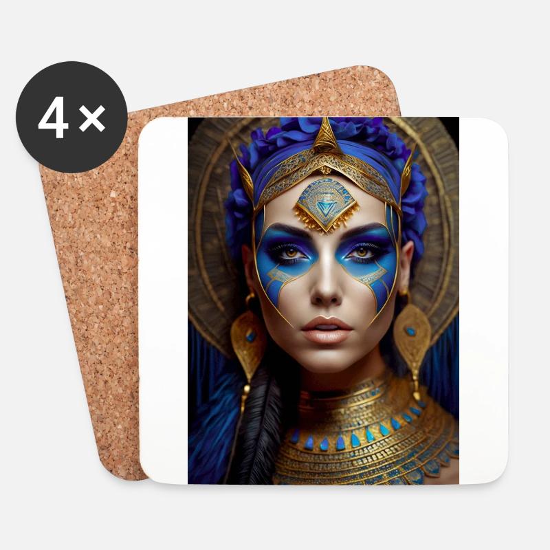 Cleopatra 1 - Coasters (set of 4) - white