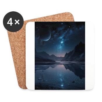 In der fernen Weite des Universums Phone & Poster - Untersetzer (4er-Set) - Weiß - Vorne