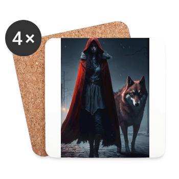 Die Begegnung in der Dunkelheit Phone & Poster - Untersetzer (4er-Set) - Weiß - Vorne