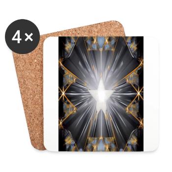 Constellation - Dessous de verre (lot de 4) - blanc - Devant