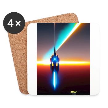 Univers - Untersetzer (4er-Set) - Weiß - Vorne