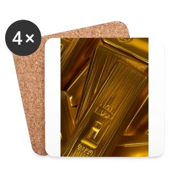 Gold - Coasters (set of 4) - white - Front
