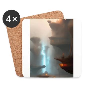 Painting Fantasy - Coasters (set of 4) - white - Front