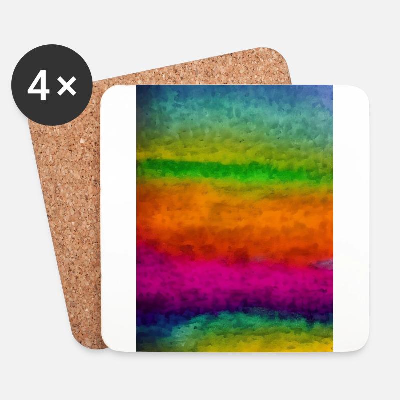 Bunt - Untersetzer (4er-Set) - Weiß