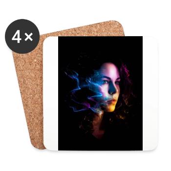 Sensual 5 - Coasters (set of 4) - white - Front