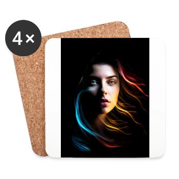 Sensual 1 - Coasters (set of 4) - white - Front