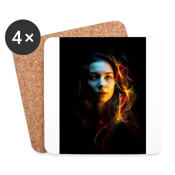 Sensual 3 - Coasters (set of 4) - white - Front