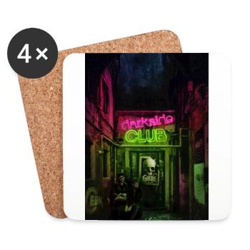 Darkside Club - Dessous de verre (lot de 4) - blanc - Devant