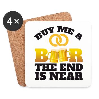 Bachelor party funny saying - Coasters (set of 4) - white - Front